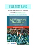 TEST BANK COMMUNITY NUTRITION 3RD NNAKWE, With Question and Answer, From Chapter 1 to 11