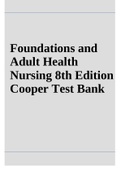 Foundations and Adult Health Nursing 8th Edition Cooper Test Bank