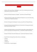Theoretical Foundations of Nursing Test With Complete  Solution