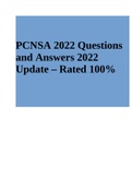 PCNSA 2022 Questions and Answers 2022 Update – Rated 100%