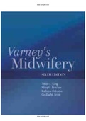 Varney’s Midwifery 6th Edition King Test Bank
