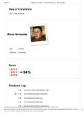 Mona Hernandez Feedback Log & Score | SCORE 94% | GRADED A