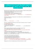 2025 CNA State Board Exam New Latest Version with Questions from Actual Past Exam and 100&percnt;  Correct Answers