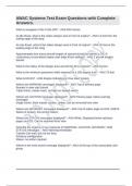 AWAC Systems Test Exam Questions with Complete Answers&period;
