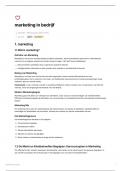 samenvatting marketing in bedrijf &lpar;midterm&rpar; 