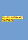 ECS2602 SUMMARY 2022/2023
