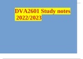 DVA2601 Study notes 2022/2023