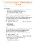 Complete Test Bank Conceptual Foundations 6th Edition Friberg Questions & Answers with rationales &lpar;Chapter 1-20&rpar;