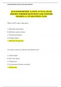 QATAR PROMETRIC LATEST ACTUAL EXAM 2024&sol;2025 VERIFIED QUESTIONS AND ANSWERS  GRADED A&plus;&lpar; GUARANTEED  PASS&rpar;