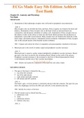 Complete Test Bank ECGs Made Easy 5th Edition Aehlert Questions & Answers with rationales &lpar;Chapter 1-10&rpar;