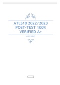 ATLS10 2022&sol;2023 POST-TEST 100&percnt; VERIFIED A&plus; 