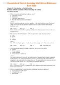 Complete Test Bank Essentials of Dental Assisting 6th Edition Robinson Questions & Answers with rationales &lpar;Chapter 1-29&rpar;