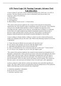 &lpar;Solved and elaborated deeper&rpar; ATI&colon; Nurse Logic 2&period;0&colon; Nursing Concepts &lpar;Advance Test&rpar; Fall 2022-2023&period;