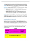 AQA Psychology&colon; Psychological explanations of obesity