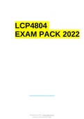 LCP4804 EXAM PACK 2022