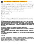 Ch&period; 25 Depressive Disorders Review questions NCLEX