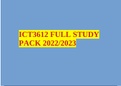 ICT3612 FULL STUDY PACK 2022/2023