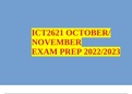 ICT2621 OCTOBER/ NOVEMBER EXAM PREP 2022/2023