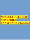 MNO2603 OCTOBER&sol; NOVEMBER EXAM PACK 2022&sol;2023