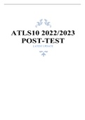 ATLS10 2023 POST-TEST // ATLS POST-TEST