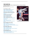 Test Bank for Memmler's the Human Body in Health and Disease, Enhanced Edition Fourteenth Edition