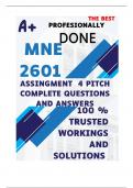 MNE2601 Assignment 4 PITCH &lpar;COMPLETE ANSWERS&rpar; Semester 2 2024 - DUE 24 October 2024