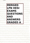 MERGED LPN HESI EXAMS QUESTIONS AND ANSWERS GRADED A