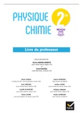 Physique Chimie Livre Du Prof Seconde