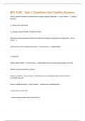 BPL 5100 - Quiz 2 Questions And Quality Answers 