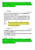 NRNP 6640 final exam Q & AS ALL ANSWERS 100&percnt; CORRECTLY VERIFIED LATEST UPDATE 2022&sol;2023 RATED A&plus;
