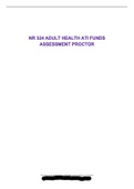 NR 324 ADULT HEALTH ATI FUNDS ASSESSMENT PROCTOR