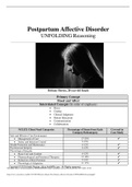NURSING BS 3826 Metavee Rynott Post-Partum Affective Disorder-UNFOLDING Reasoning