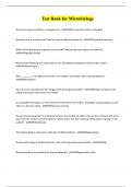 Test Bank for Microbiology 2024