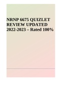 NRNP 6675 QUIZLET REVIEW UPDATED 2022-2023 – Rated 100%