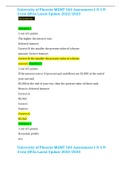 University of Phoenix MGMT 504 Assessment 1 & 2 & 3 test Q&As Latest Update 2022&sol;2023