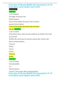 University of Phoenix MGMT 504 Assessment 1 & 2 & 3 test Q&As Latest Update 2022&sol;2023