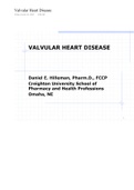 Pharmacotherapy of Valvular Heart Disease