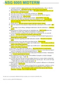 NURSING NSG 6005 MIDTERM study guide Latest&comma;100&percnt; CORRECT