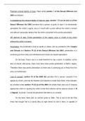 Problem Essay for Mixed Questions which includes Rape and Involuntary Manslaughter