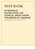 NUTRITIONAL FOUNDATIONS AND CLINICAL APPLICATIONS 7TH EDITION BY GRODNER