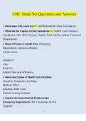 Certified Healthcare Constructor Study Set Questions 2022/2023 | Consisting Of 200 Questions With Verified Answers From Experts