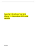 BIOLOGY 206 Microbiology OpenStax Test Bank- Chapter 11 Mechanisms of Microbial Genetics:Latest-2022