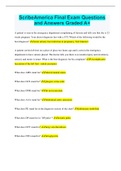 ScribeAmerica Final Exam Questions  and Answers Graded A&plus;