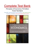 Principles of Economics Robert Frank 7th Edition- Test Bank