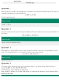 MATH 225N Statistics Quiz | WEEK 4|  Question with all correct Answers (complete solution) 2022 latest update