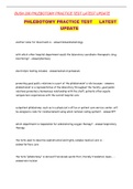 BUSN 206 PHLEBOTOMY PRACTICE TEST LATEST UPDATE