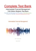 Test Bank for Intermediate Financial Management, 13th Edition, Eugene F. Brigham, Phillip R. Daves