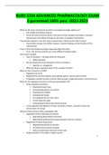 NURS 5334 ADVANCED PHARMACOLOGY EXAM 2-guranteed 100&percnt; pass -2022-2023