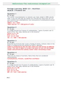 BIOD 121&colon; Nutrition Module 1 Problem Set&comma; Portage Learning &vert; Latest Update & Graded A&plus;