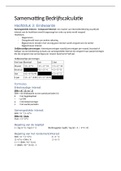 Samenvatting Bedrijfscalculatie&comma; ISBN&colon; 9789001590499  Financiele rekenkunde voor het HEO
